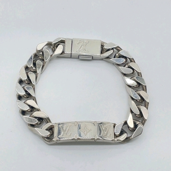 Louis vuitton Monogram Chain Bracelet M0027W/Box/Dustbag/ Unisex - Picture 2 of 7